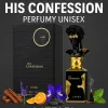 Perfumy unisex Lattafa His Confession 100 ml – orientalno-drzewny zapach w luksusowym czarno-złotym flakonie