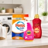 Zestaw Peros Sio do prania 3w1 proszek Peros 3 kg odplamiacz Sio i płyn Peros Soft