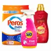 Zestaw Peros+Sio: proszek 3 kg, odplamiacz, płyn