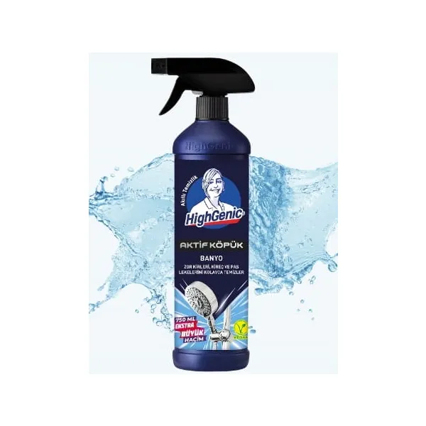 HighGenic Active Foam Bathroom – pianka do łazienki 750 ml z octem (trigger)