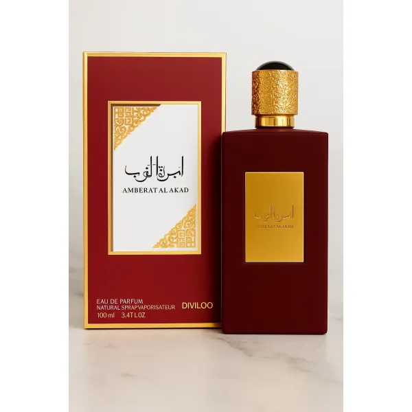 Diviloo Amberat Al Akad EDP 100 ml – orientalno-ambrowy zapach unisex w bordowym flakonie