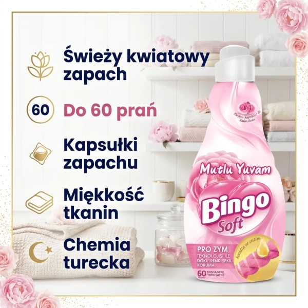 Bingo Soft Mutlu Yuvam 60 prań najważniejsze korzyści