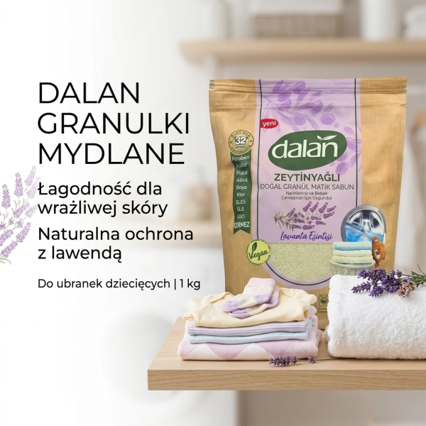 Dalan granulki mydlane Lawenda 1 kg grafika social media