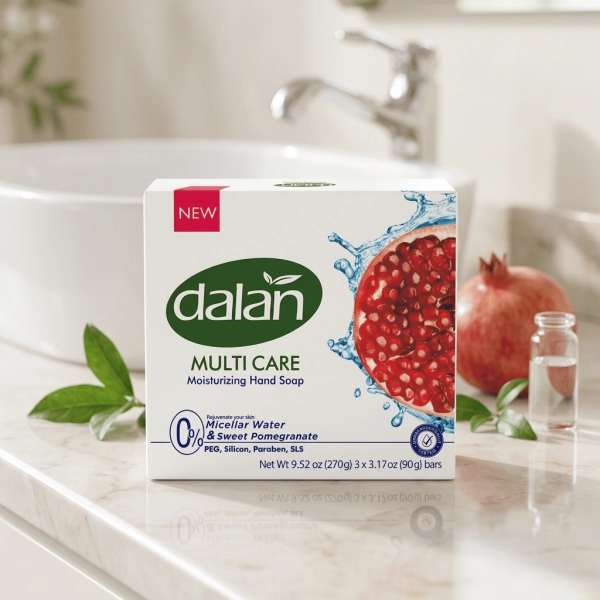 Mycie rąk mydłem Dalan Multi Care Sweet Pomegranate