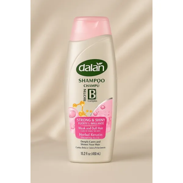 Dalan Szampon Biotin B Complex Strong & Shiny 450 ml do włosów słabych i matowych