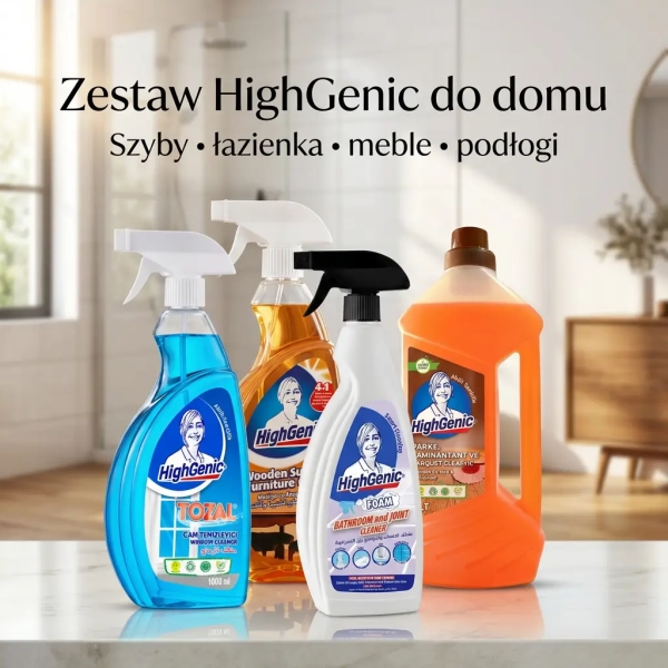 Zestaw HighGenic do sprzątania domu 4 sztuki