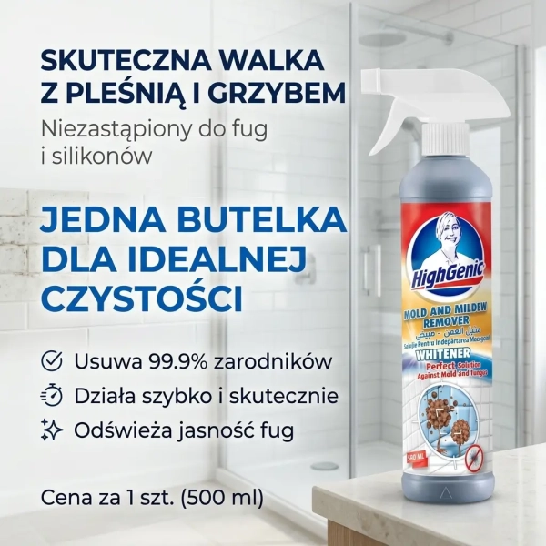 HighGenic Mold and Mildew Remover 500 ml grafika social media