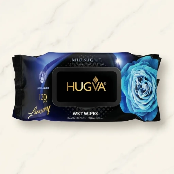 HUGVA Midnight Wet Wipes 120 szt zdjęcie produktowe hero