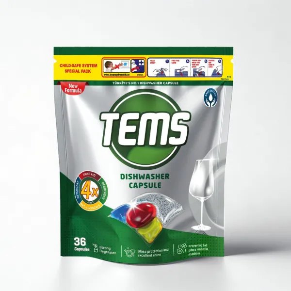 TEMS Dishwasher Capsule – kapsułki do zmywarki 4w1, 36 sztuk