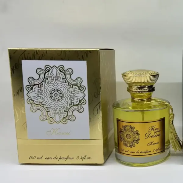 Karri Fire Your Desire Eau de Parfum 100ml – orientalno-drzewne perfumy unisex w złotym flakonie