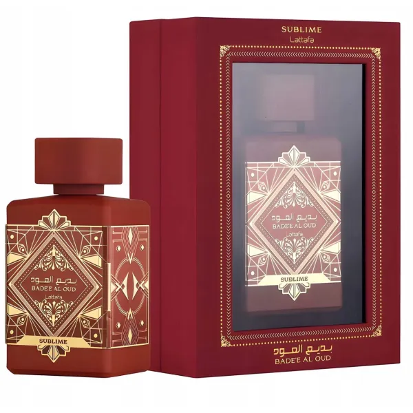 Lattafa Badee Al Oud Sublime Eau de Parfum 100ml – orientalno-owocowe perfumy unisex w bordowym flakonie