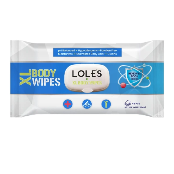 Lole’s XL Body Wipes chusteczki do higieny ciała 48 sztuk