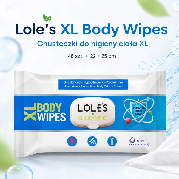 Lole’s XL Body Wipes do szybkiego oczyszczania i odświeżania ciała