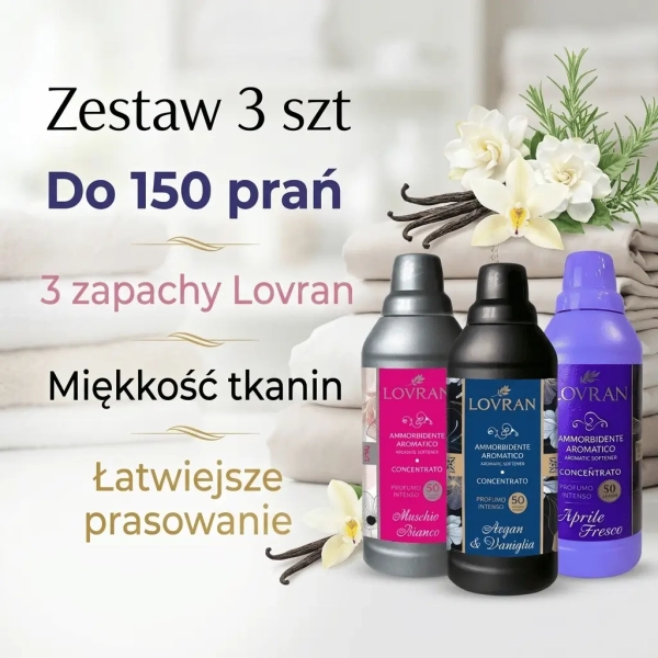 Lovran zestaw 3 płynów do płukania najważniejsze korzyści