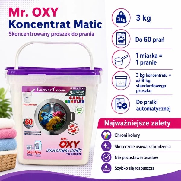 Mr. OXY Koncentrat Matic do prania kolorowych ubrań