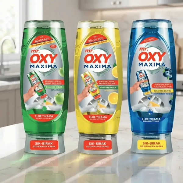 Mr Oxy Maxima płyn do naczyń 650 ml trzy warianty zapachowe chemia turecka