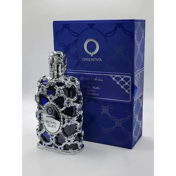 Orientica Royal Bleu Eau De Parfum 100ml – luksusowe perfumy unisex w srebrno-niebieskim flakonie