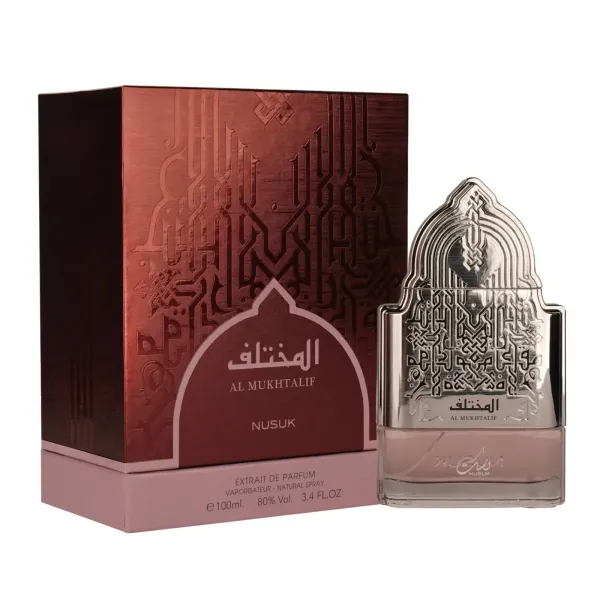 Nusuk Al Mukhtalif Women Extrait 100 ml – damskie perfumy ambrowo-waniliowe, srebrny flakon