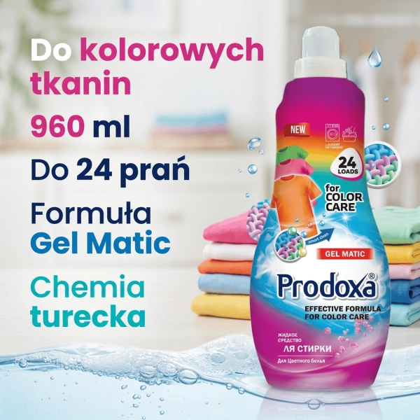 Prodoxa Color Care Gel Matic 960 ml najważniejsze korzyści