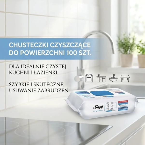 Sleepy Easy Clean Blue 100 szt grafika informacyjna z korzyściami