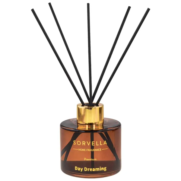 Sorvella Day Dreaming dyfuzor zapachowy premium 120 ml – bursztynowy flakon z patyczkami