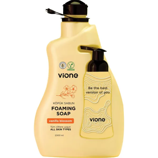 Mydło w piance Vione Vanilla Blossom 2000 ml – delikatny zapach wanilii, dla całej rodziny
