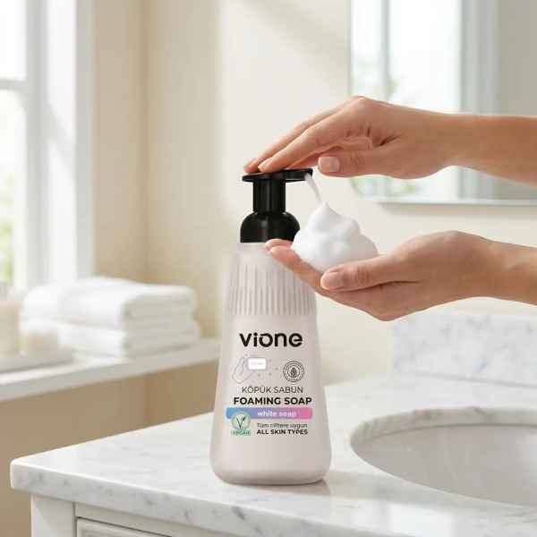 Vione White Soap 500 ml grafika informacyjna z korzyściami