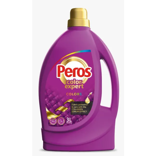 Zestaw Peros Expert – Blacks 3L, Colors 3L + Soft 60 prań