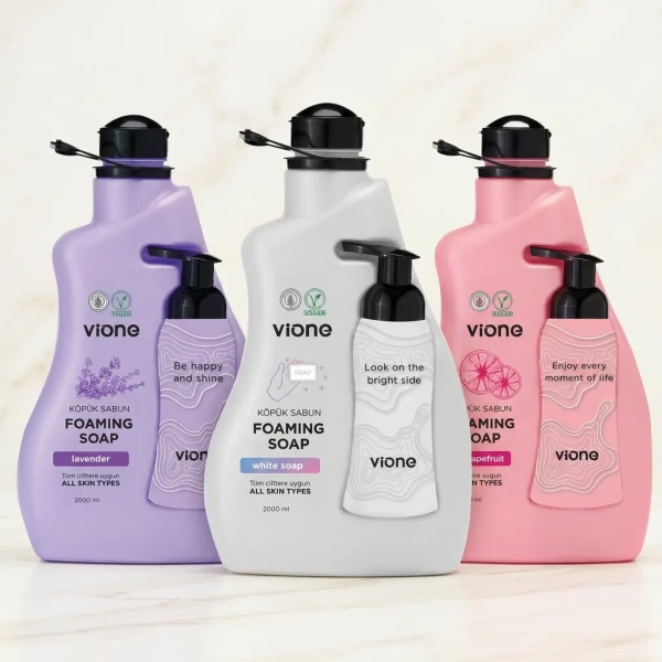Zestaw 3x Vione mydło w piance 2000 ml zdjęcie produktowe hero